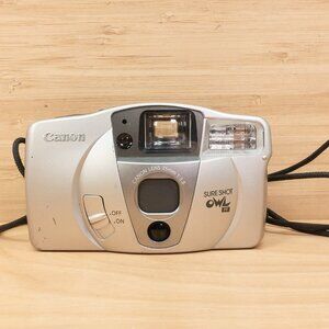 Vintage Canon Sure Shot OWL PF, 35mm Film Point and Shot Camera